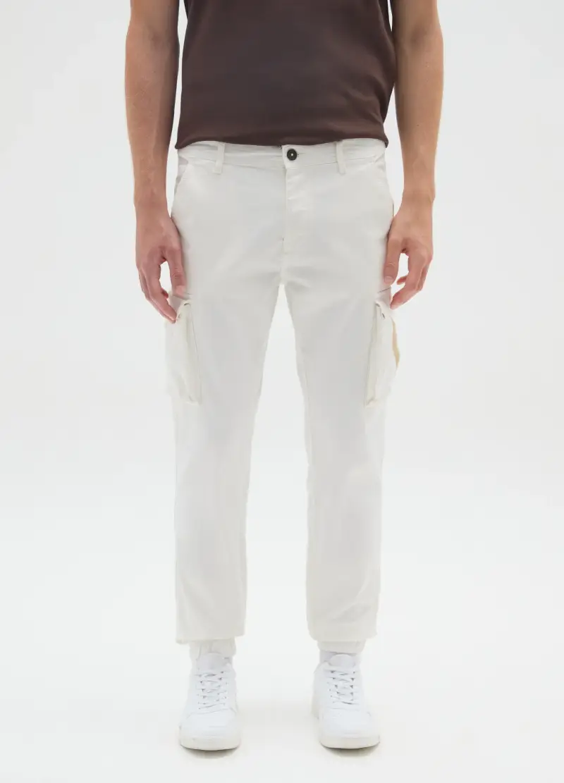 OVS HOUSEBRAND Pantaloni cargo Uomo Bianco 2736680 miniatura 2