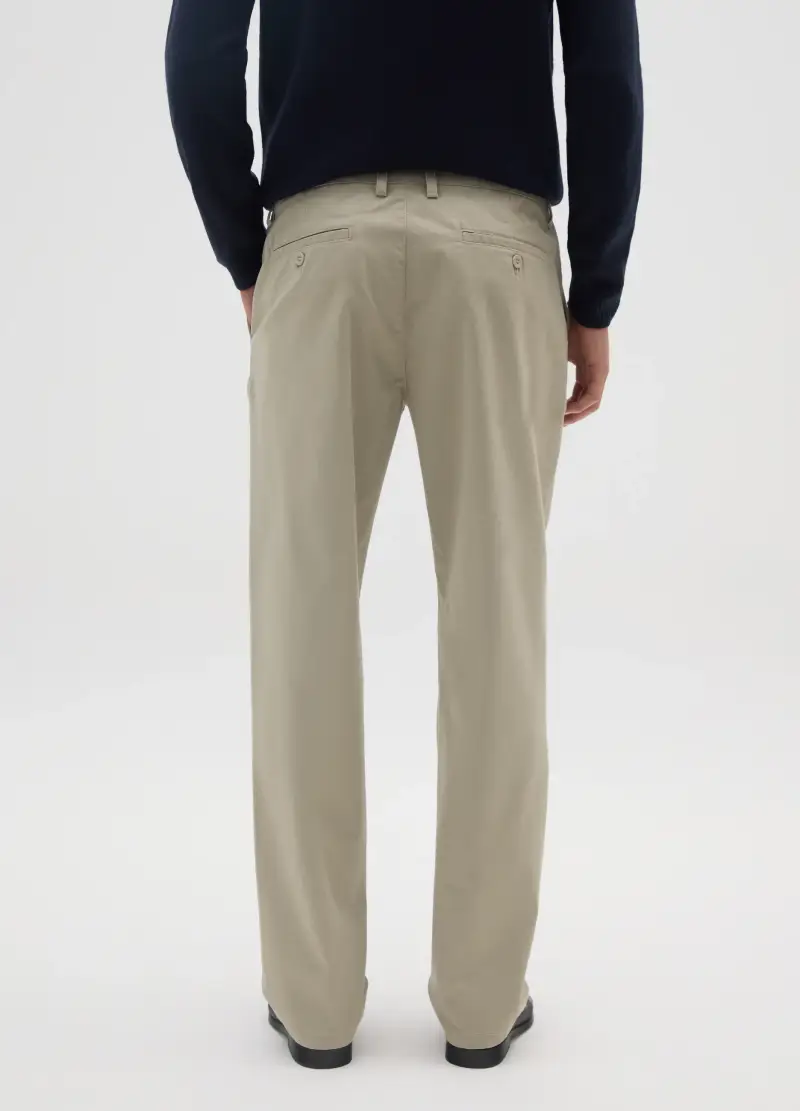 OVS, Pantaloni Chino Beige Regular Fit, Uomo, Beige miniatura 3