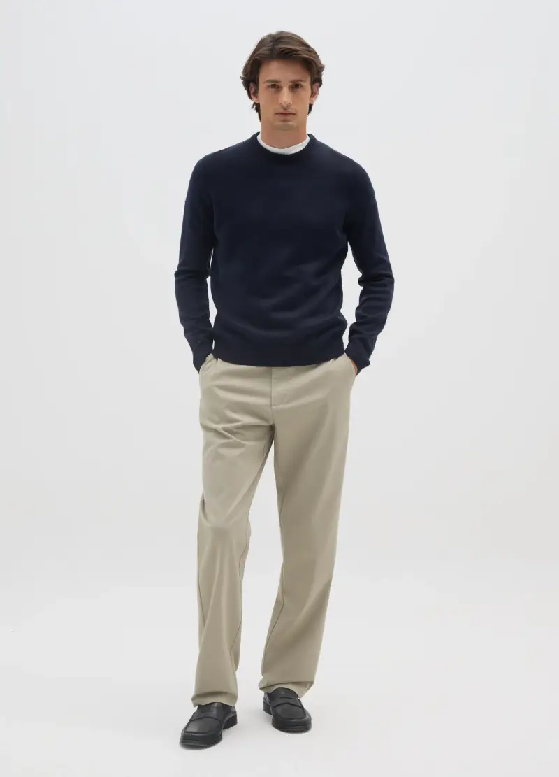 OVS, Pantaloni Chino Beige Regular Fit, Uomo, Beige