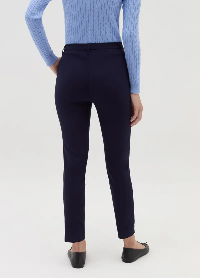 OVS, Pantaloni Chino Stretch, Donna, Blu miniatura 3