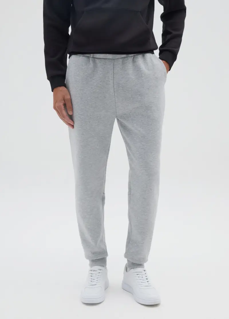 OVS, Pantaloni In Misto Cotone Grigi Regular Fit, Uomo, Grigio miniatura 2