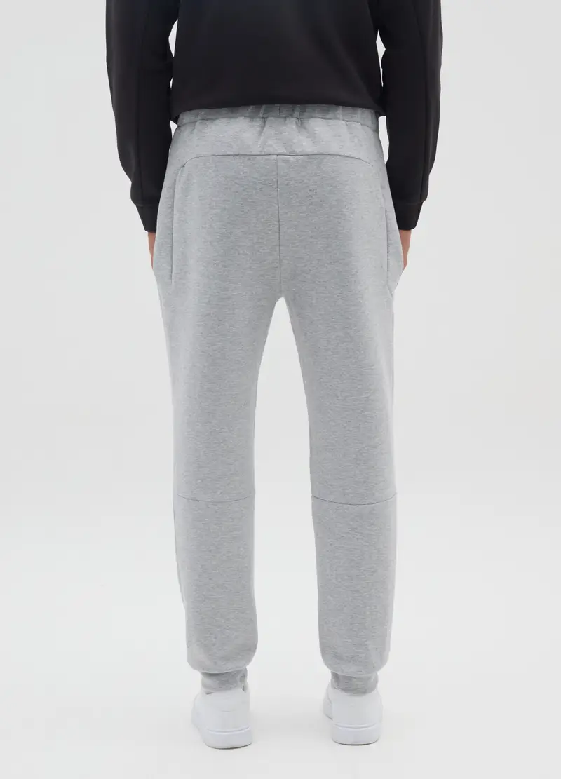 OVS, Pantaloni In Misto Cotone Grigi Regular Fit, Uomo, Grigio miniatura 3