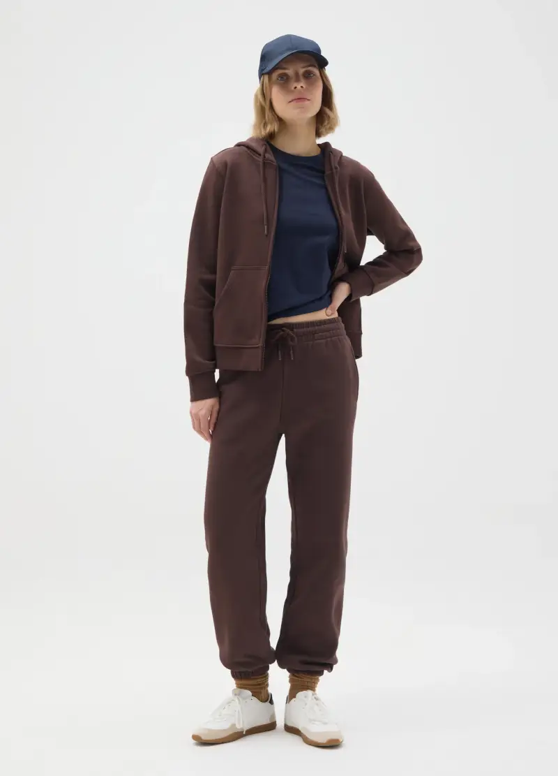 OVS , Pantaloni In Misto Cotone Marrone Regular Fit, Donna, Marrone