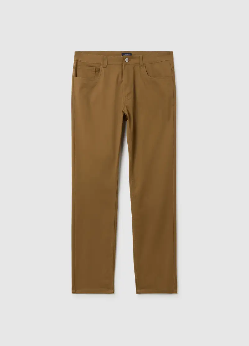 OVS , Pantaloni Marroni Con Cinque Tasche, Uomo, Marrone