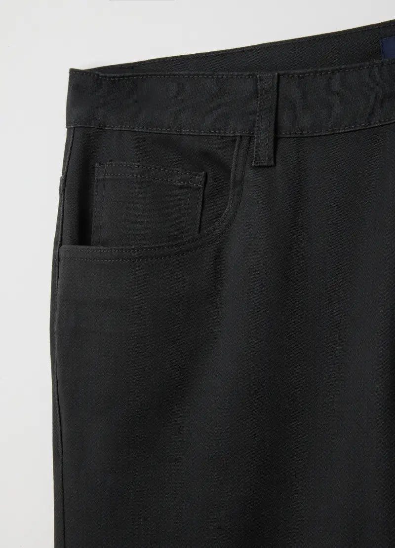 OVS, Pantaloni Neri Con Cinque Tasche, Uomo, Nero miniatura 2