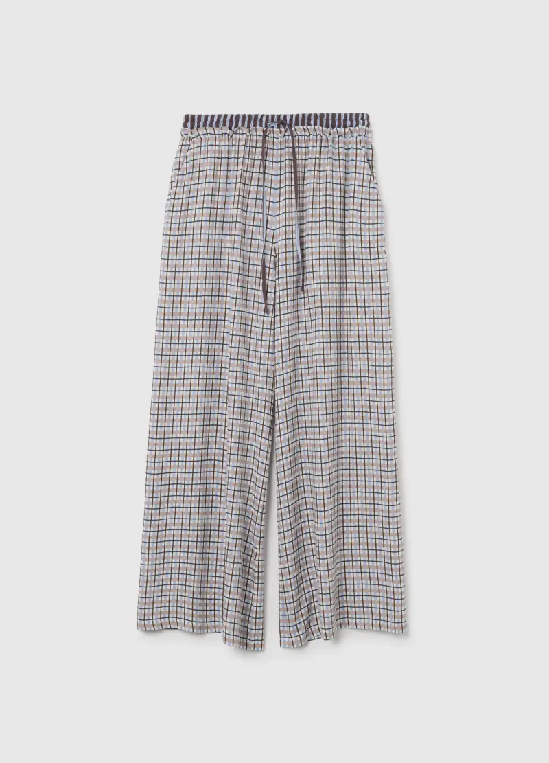 OVS , Pantaloni Per Pigiama A Quadri Multicolor Regular Fit, Donna, Multicolor