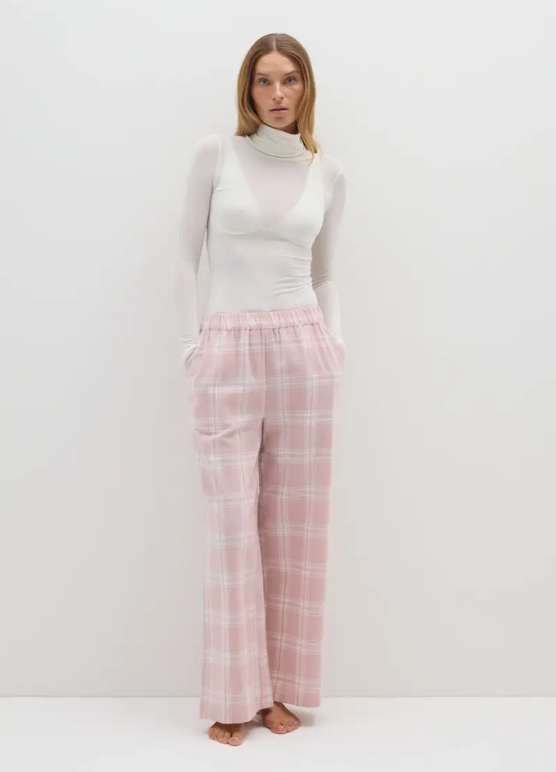 OVS , Pantaloni Pigiama In Flanella Rosa Regular Fit, Donna, Multicolor