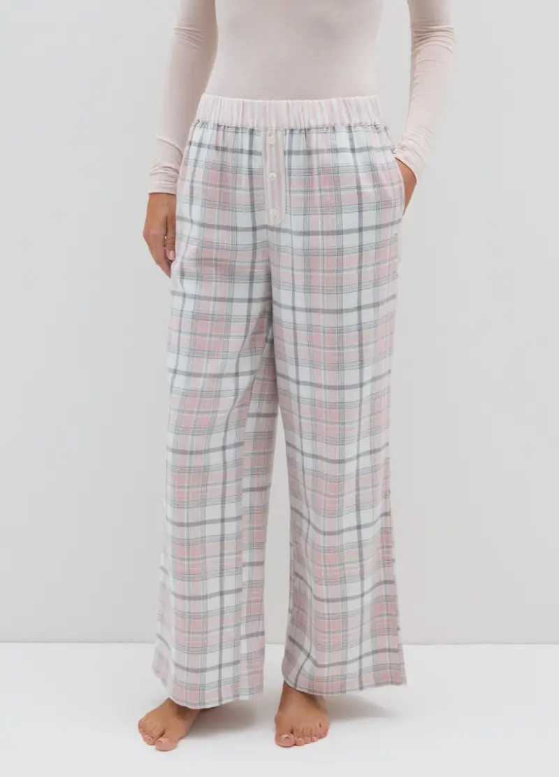 OVS, Pantaloni Pigiama In Misto Cotone Multicolor Regular Fit, Donna, Multicolor miniatura 2