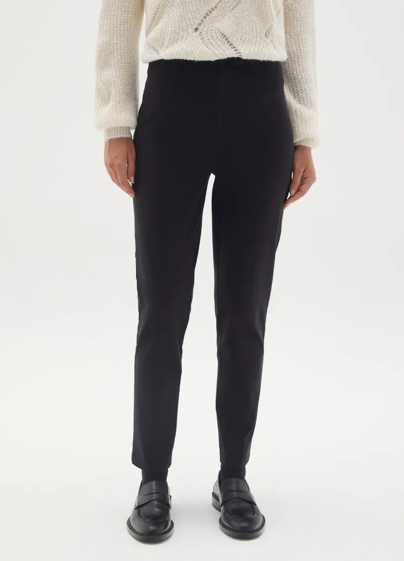 OVS, Pantaloni Premaman Neri In Cotone Elasticizzato, Donna, Nero miniatura 2