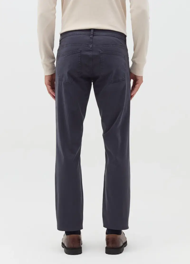OVS, Pantaloni Regular Fit Cinque Tasche, Uomo, Blu miniatura 3