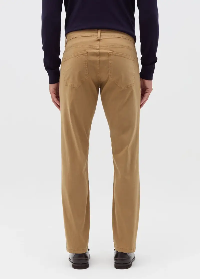 OVS, Pantaloni Regular Fit Cinque Tasche, Uomo, Marrone miniatura 3