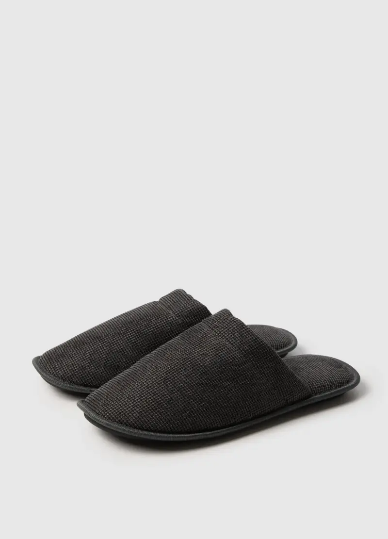 OVS HOUSEBRAND Pantofole Uomo Nero 2757229 miniatura 3