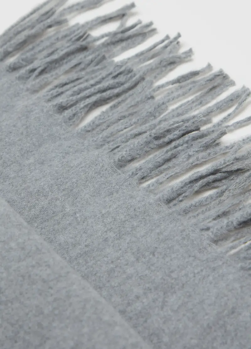 OVS, Pashmina Tinta Unita Con Frange, Donna, Grigio miniatura 3