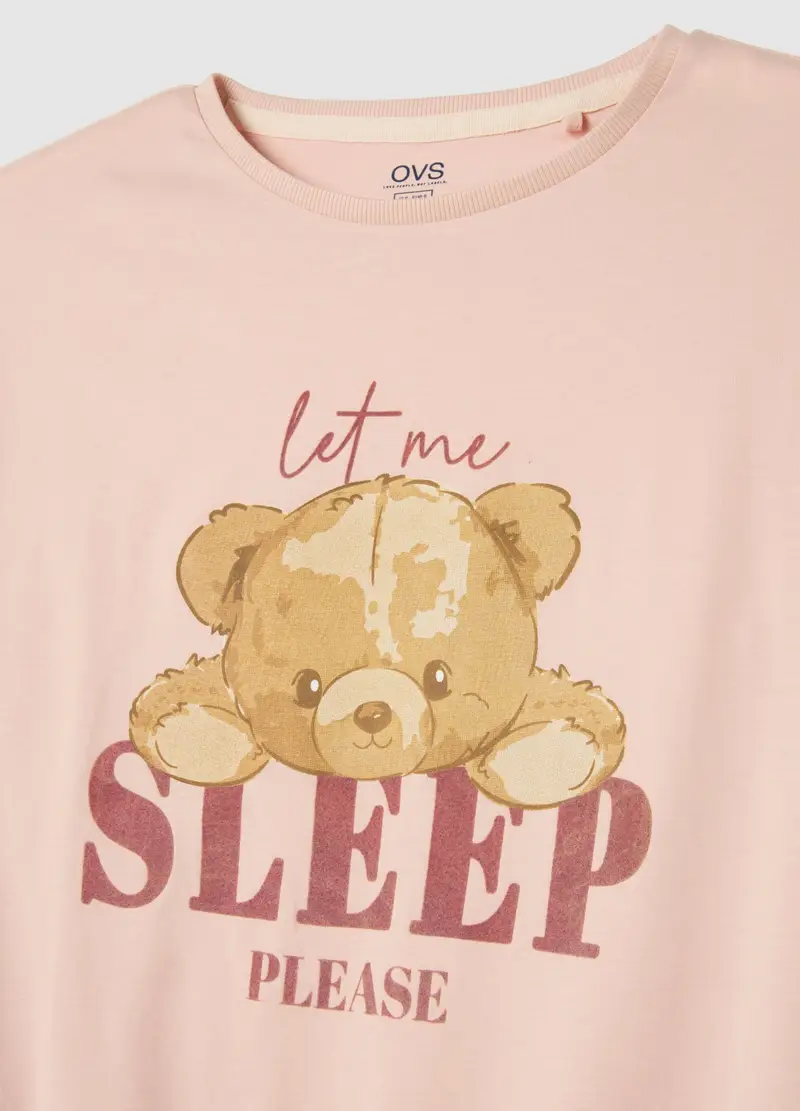 OVS, Pigiama In Puro Cotone Multicolor Con Stampa, Donna, Multicolor miniatura 2