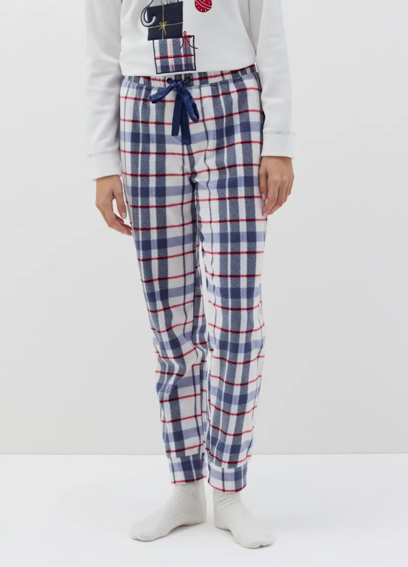 OVS, Pigiama In Velour Ricamo "merry Catmas", Donna, Multicolor miniatura 3