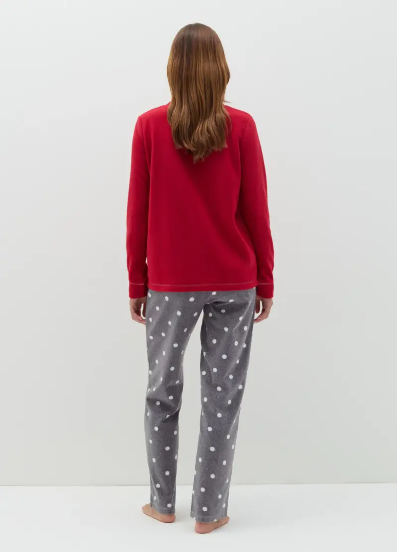 OVS, Pigiama In Velour Ricamo "soft Winter", Donna, Multicolor miniatura 3