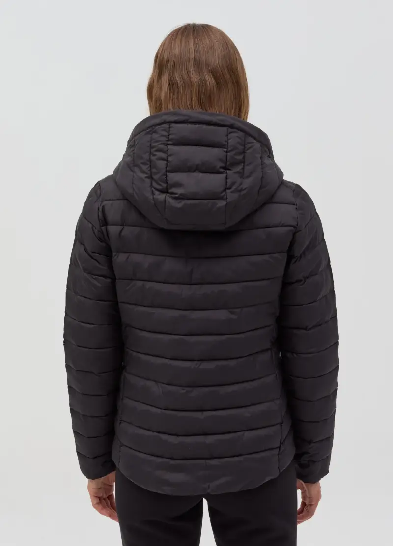 OVS, Piumino Essential Corto Ultralight, Donna, Nero miniatura 3