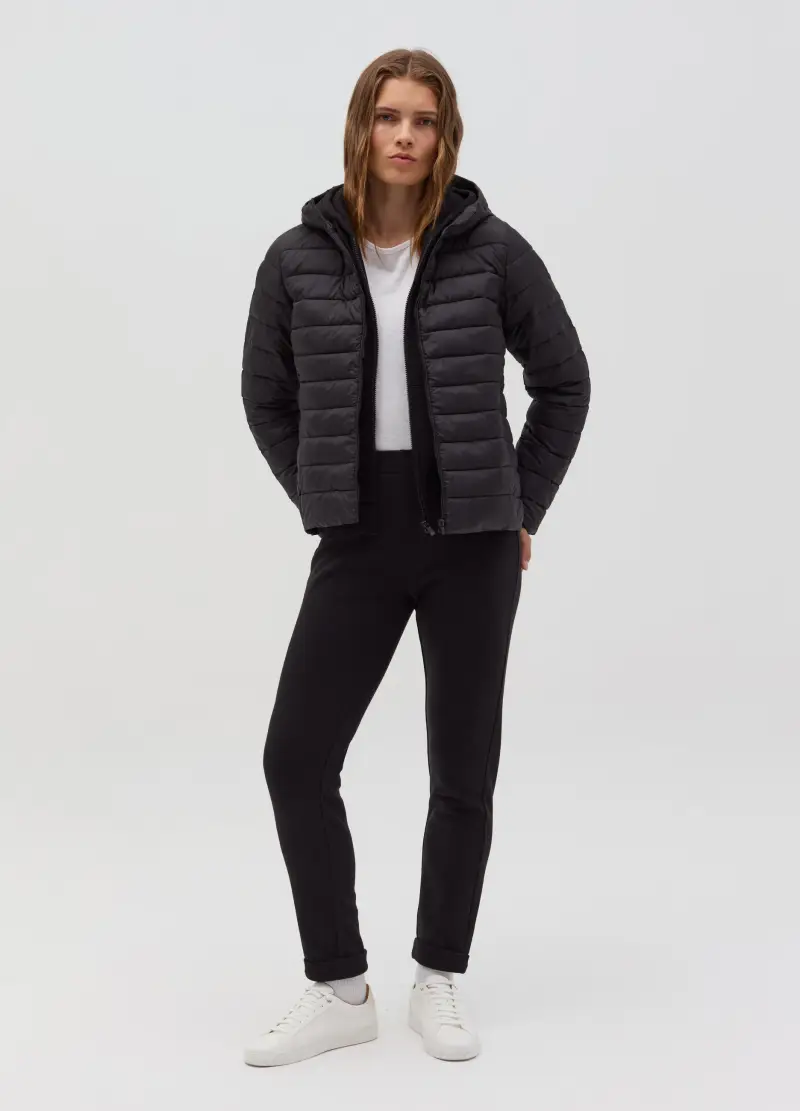 OVS , Piumino Essential Corto Ultralight, Donna, Nero