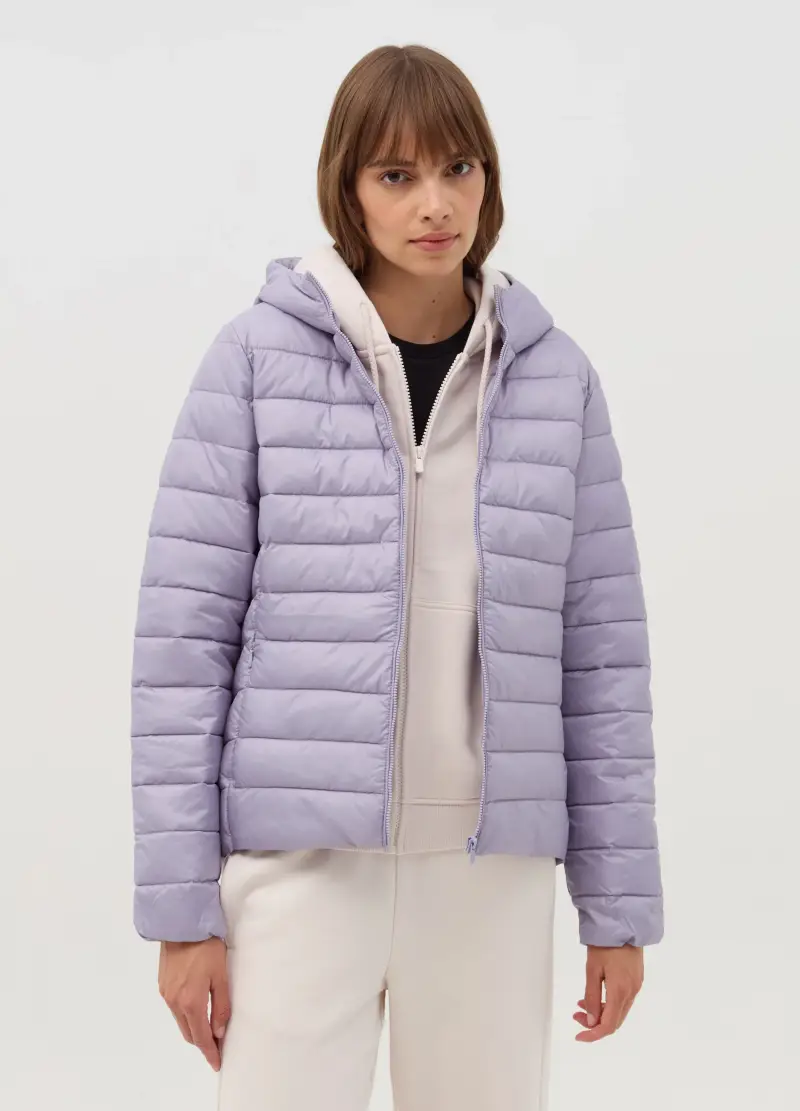 OVS, Piumino Essential Corto Ultralight, Donna, Viola miniatura 2