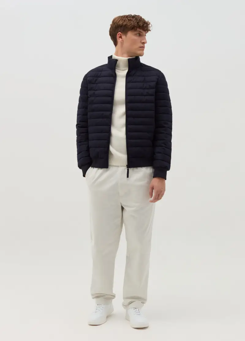 OVS, Piumino Ultralight A Collo Alto, Uomo, Blu miniatura 2