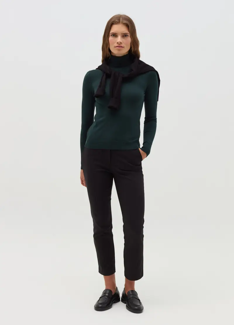 OVS, Pullover A Collo Alto, Donna, Verde