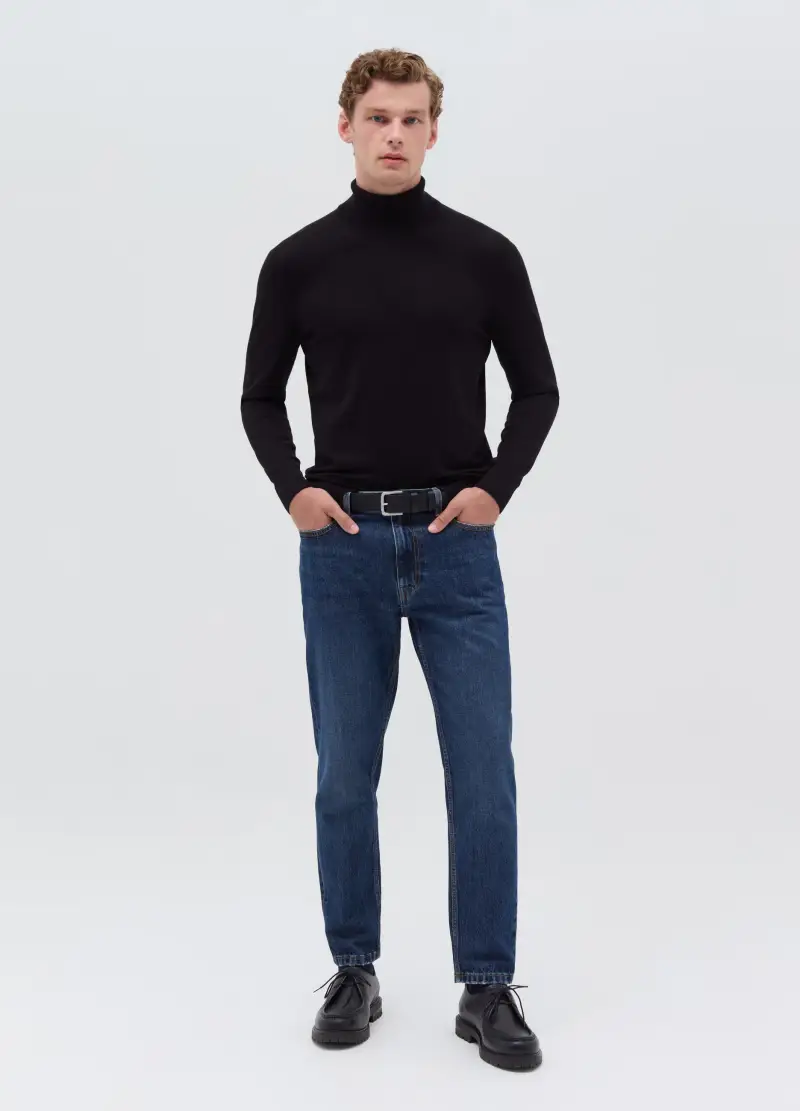 OVS , Pullover A Collo Alto, Uomo, Nero