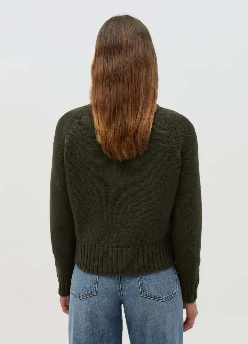 OVS, Pullover Con Maniche Raglan, Donna, Verde miniatura 3