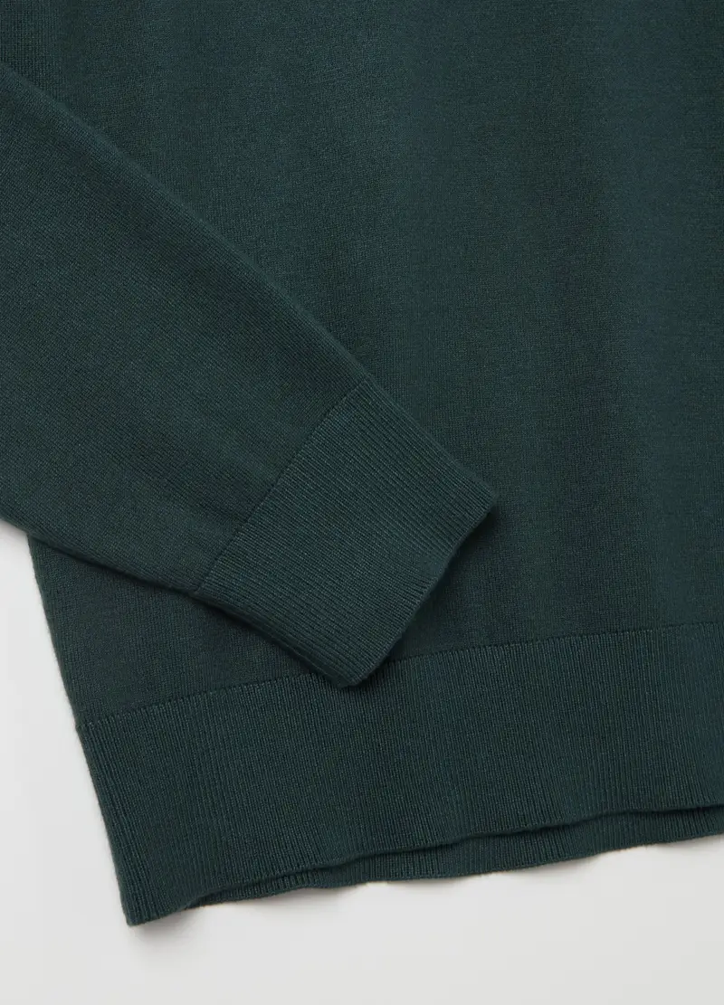 OVS, Pullover Con Scollo A V, Uomo, Verde miniatura 2