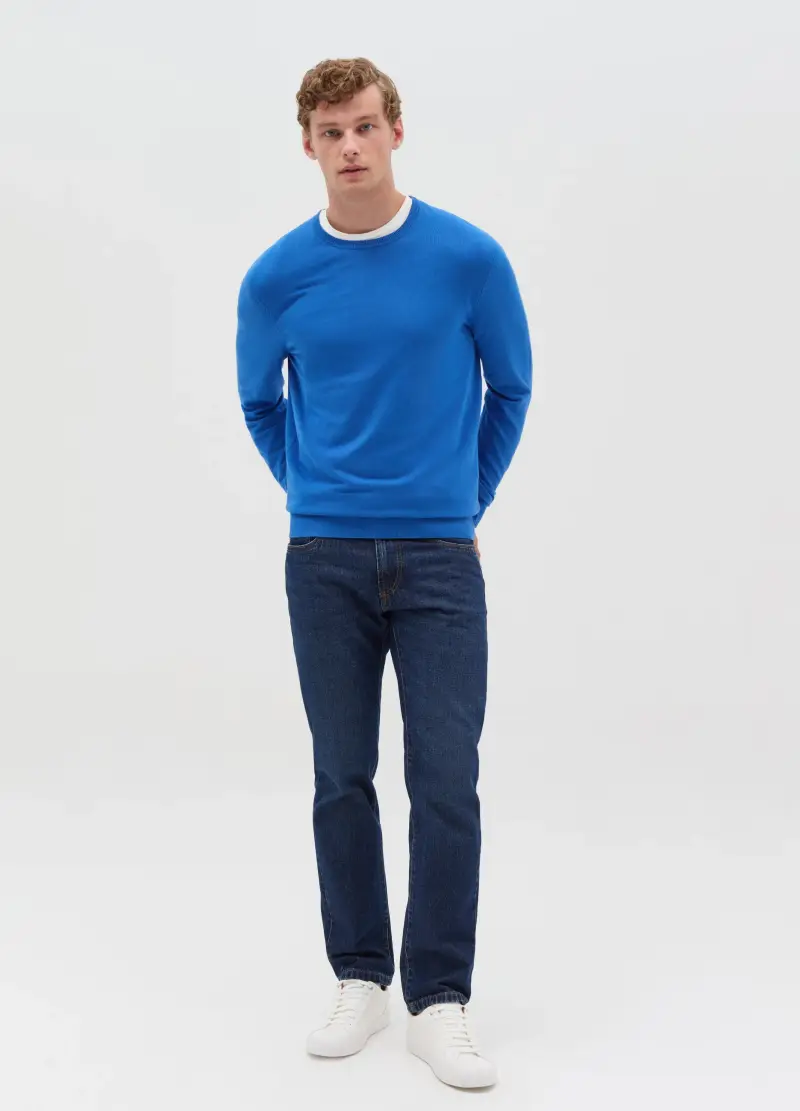 OVS , Pullover Con Scollo Rotondo, Uomo, Blu