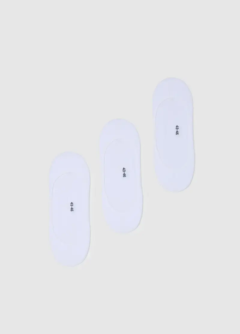 OVS , Set Calzini In Cotone Bianco Elasticizzato, Uomo, Bianco