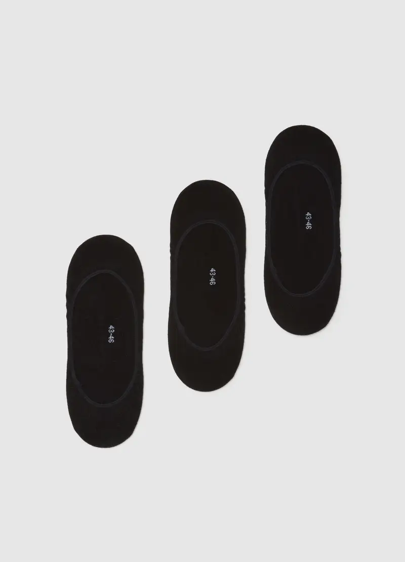 OVS , Set Calzini In Cotone Nero Elasticizzato, Uomo, Nero