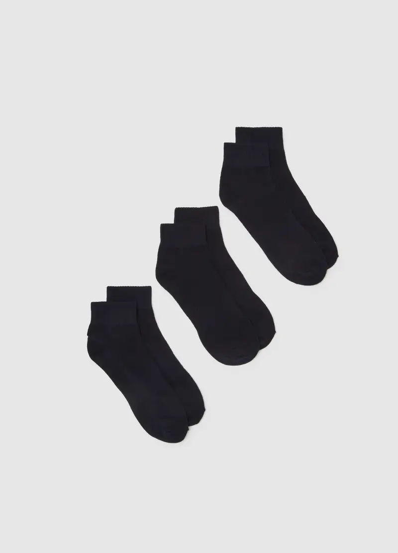 OVS , Set Di Calzini In Misto Cotone Blu, Uomo, Blu