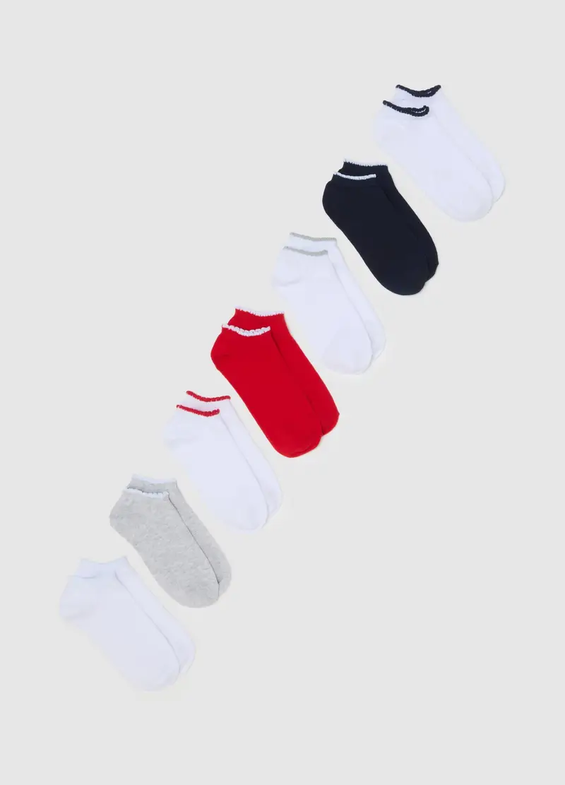 OVS , Set Multipack Calzini In Misto Cotone Multicolor, Donna, Multicolor