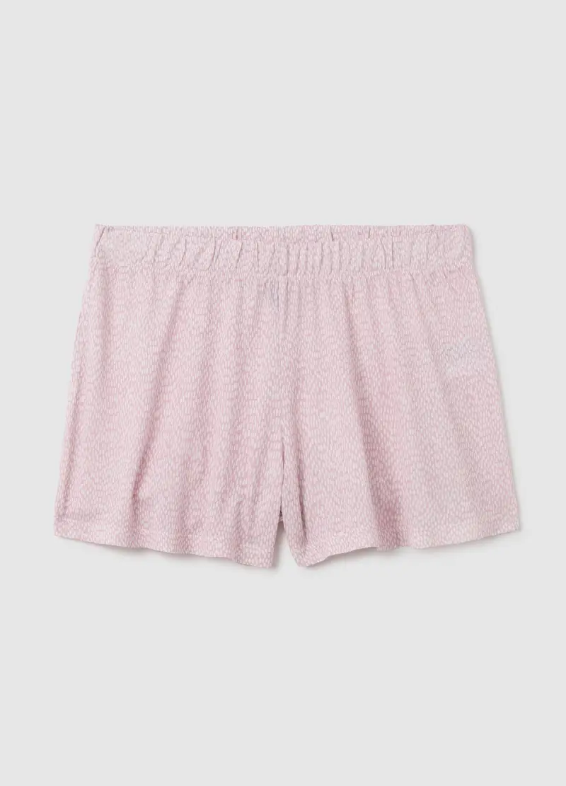 OVS , Shorts In Puro Viscosa Rosa Regular Fit, Donna, Rosa