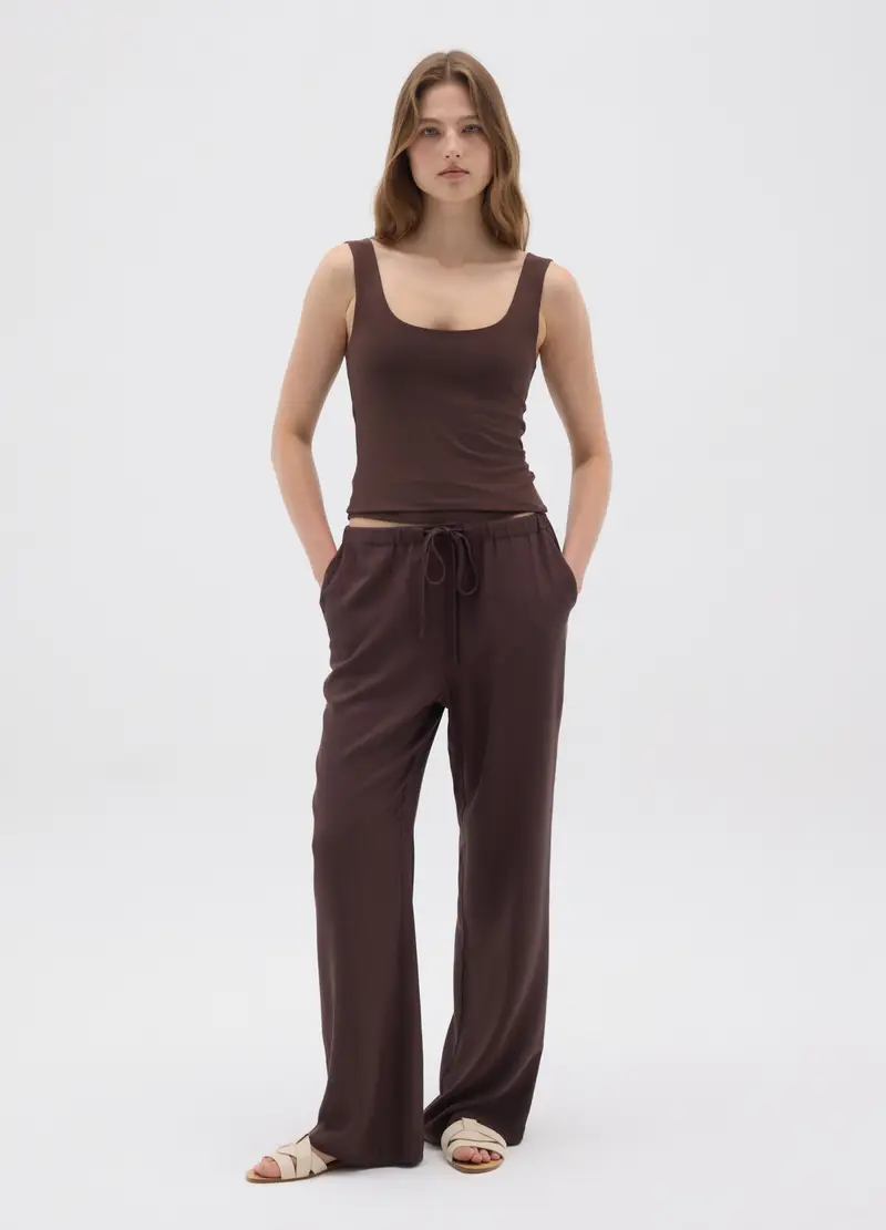 OVS HOUSEBRAND Top Donna Marrone 2615799 miniatura 2