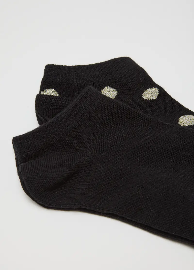 OVS, Tripack Calzini In Cotone Multicolor A Pois, Donna, Multicolor miniatura 3