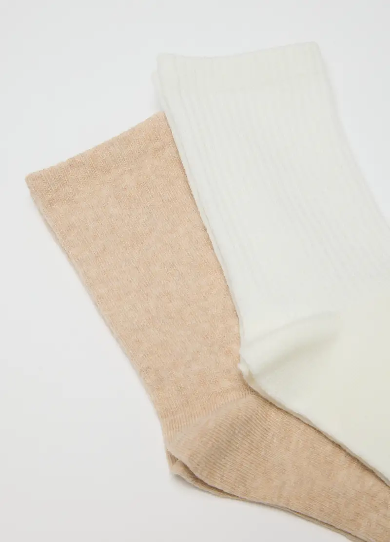 OVS, Tripack Calzini In Misto Cotone Multicolor, Donna, Multicolor miniatura 2