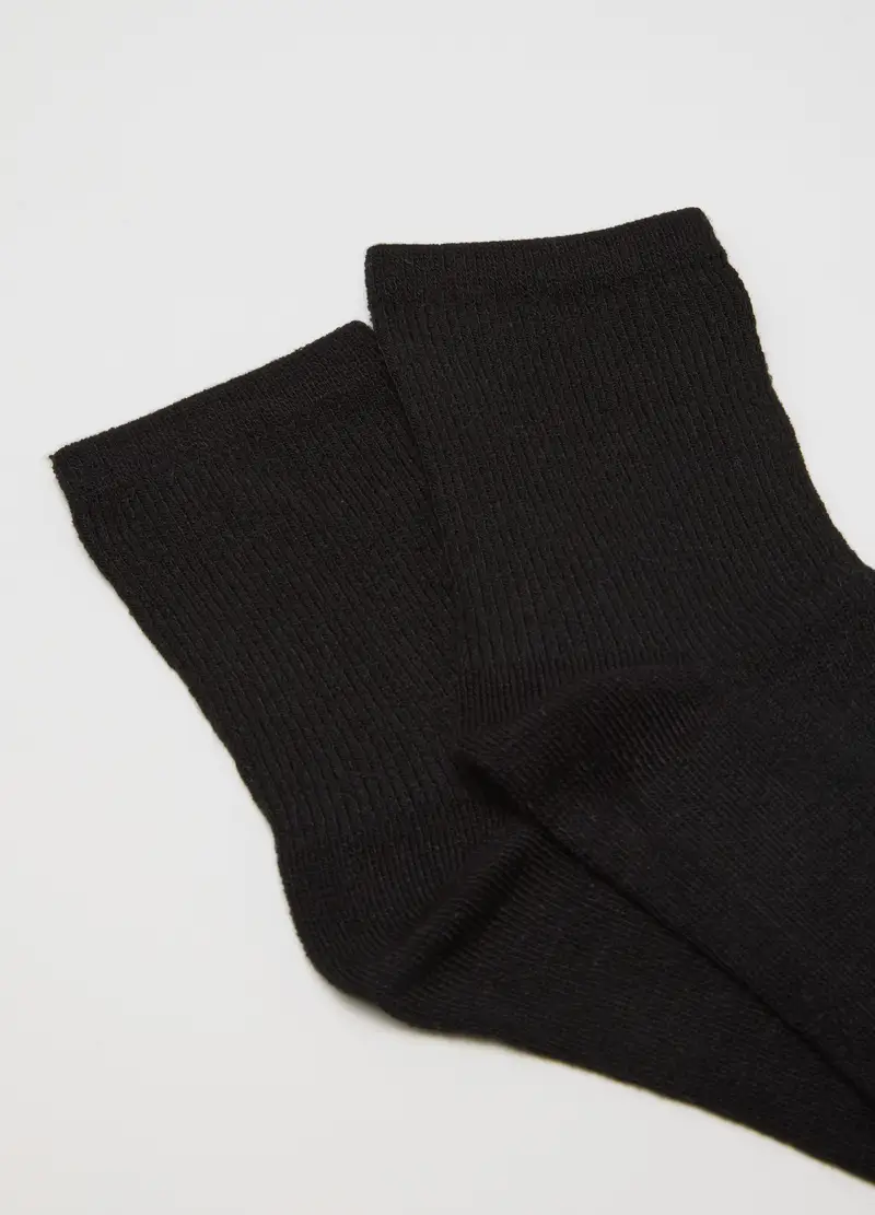 OVS, Tripack Calzini Neri, Donna, Nero miniatura 3