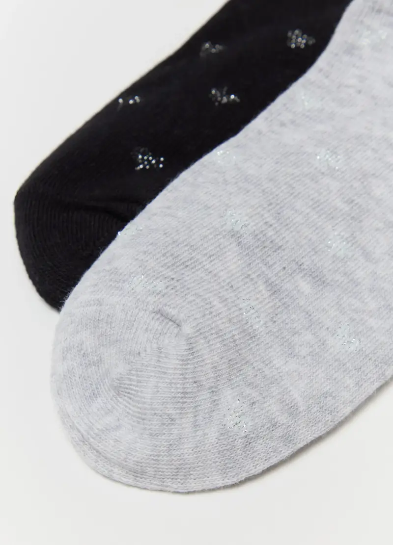 OVS, Tripack Pariscarpa Con Cuoricini Lurex, Donna, Multicolor miniatura 3