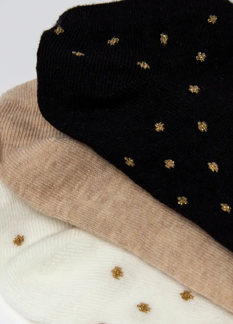 OVS, Tripack Pariscarpa Stretch Con Lurex, Donna, Multicolor miniatura 2