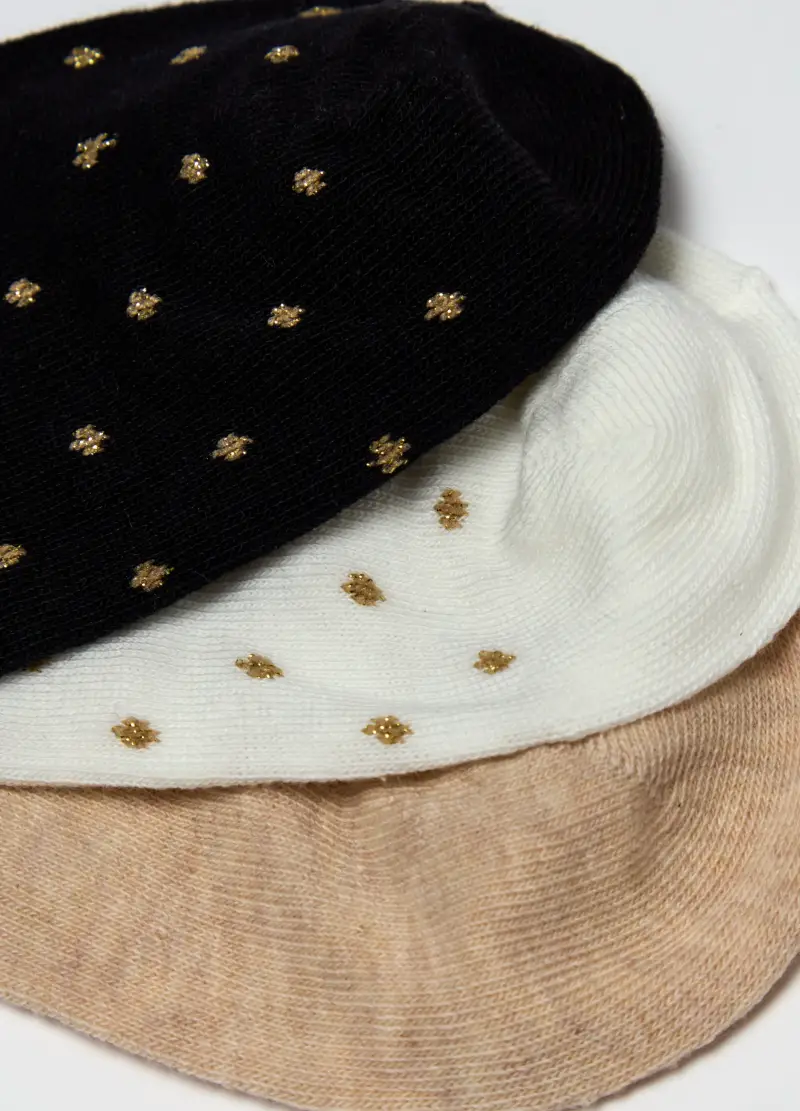 OVS, Tripack Pariscarpa Stretch Con Lurex, Donna, Multicolor miniatura 3