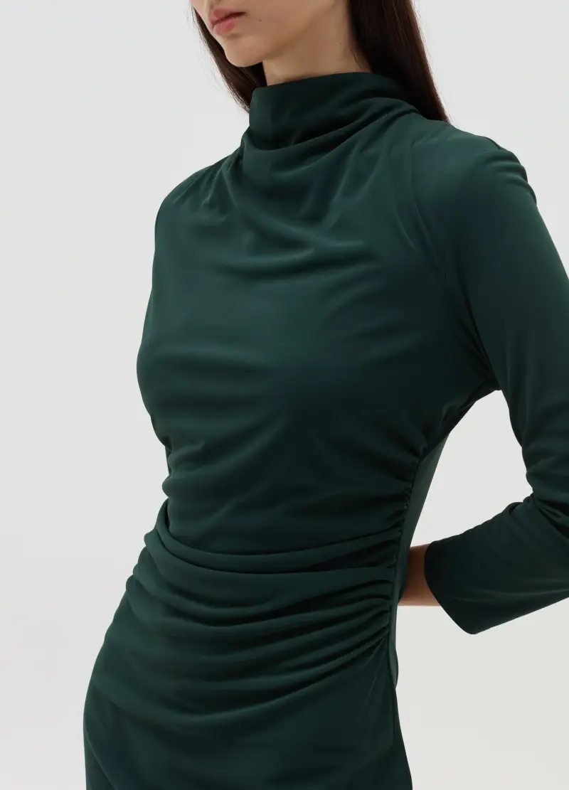 OVS , Vestito Corto Con Arricciatura, Donna, Verde