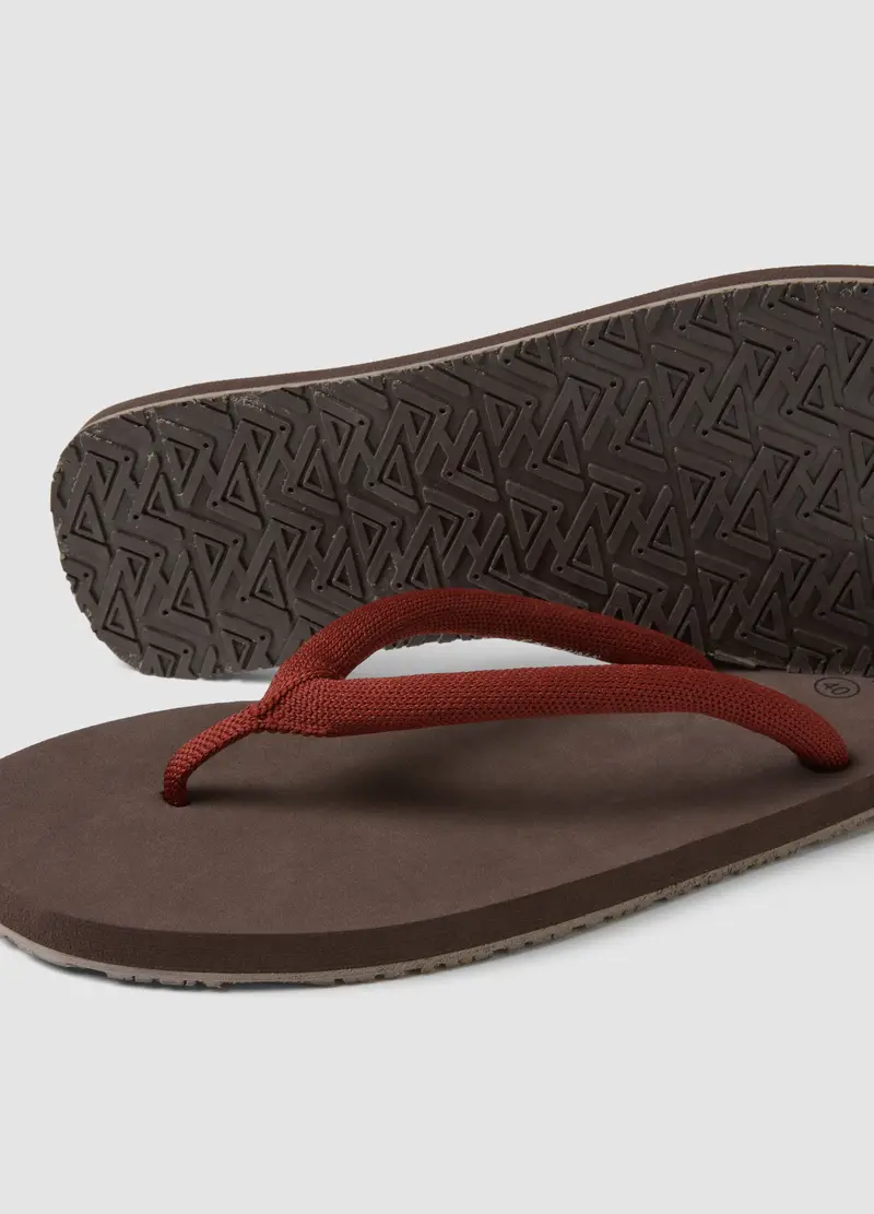 Infradito Marroni Con Cinturini Spessi, Donna, Marrone miniatura 2