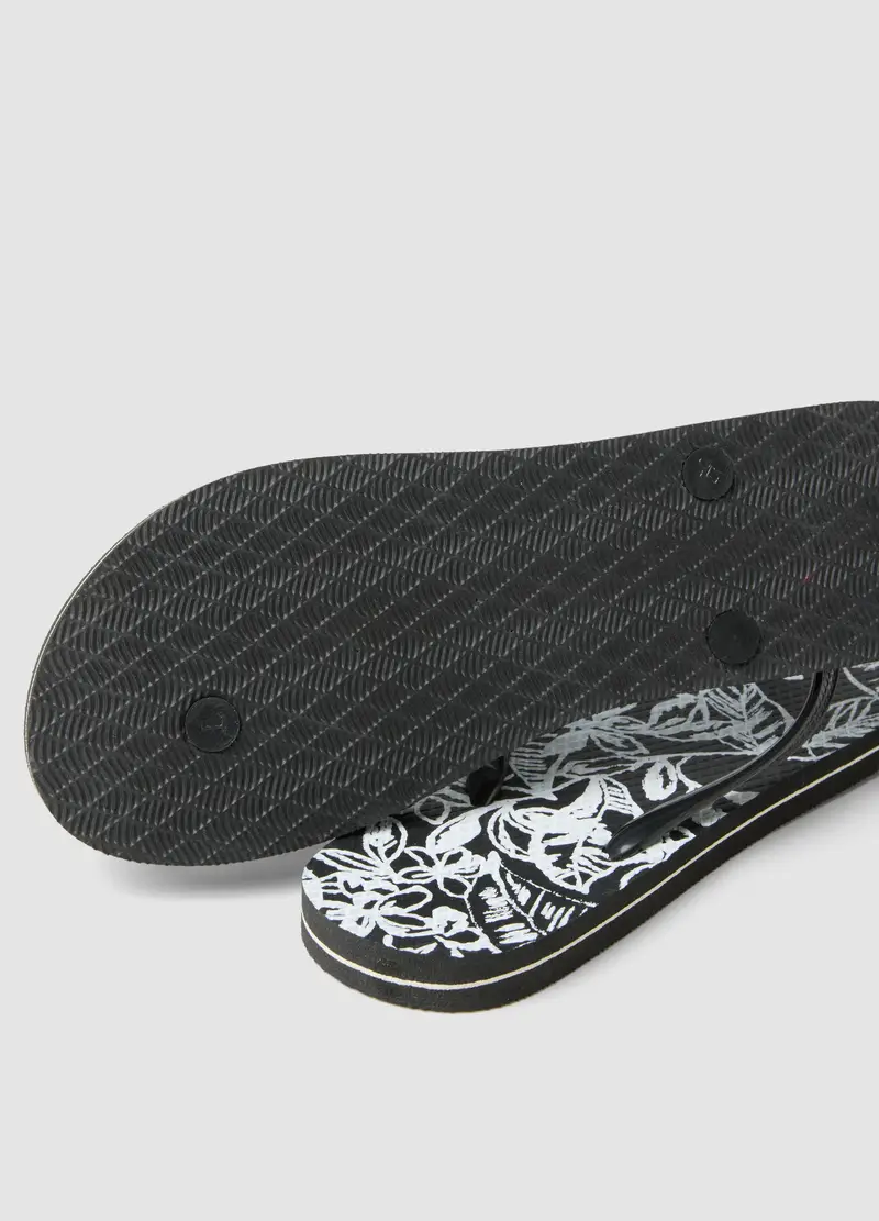 Infradito Multicolor Con Fantasia Floreale, Donna, Multicolor miniatura 3