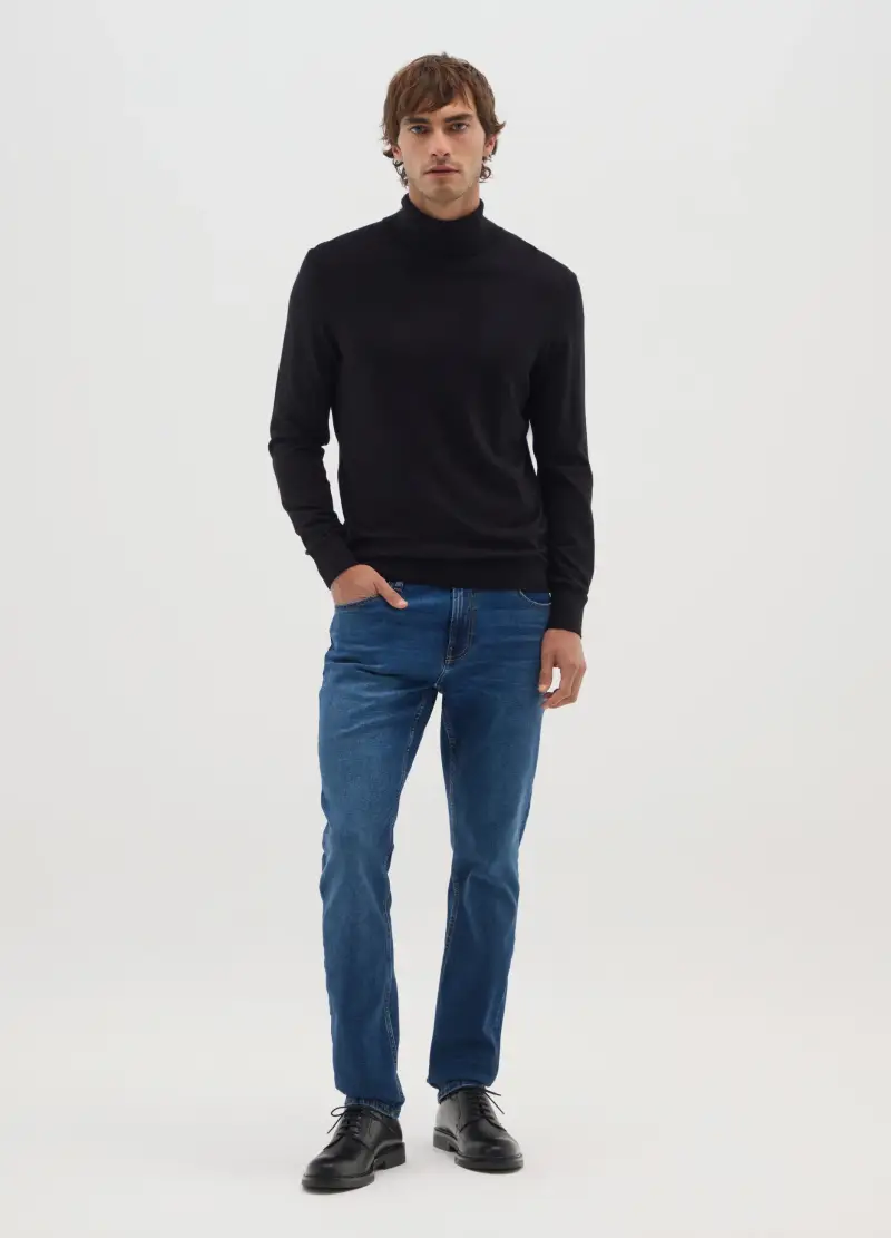 Jeans Blu Skinny Elasticizzati, Uomo, Blu