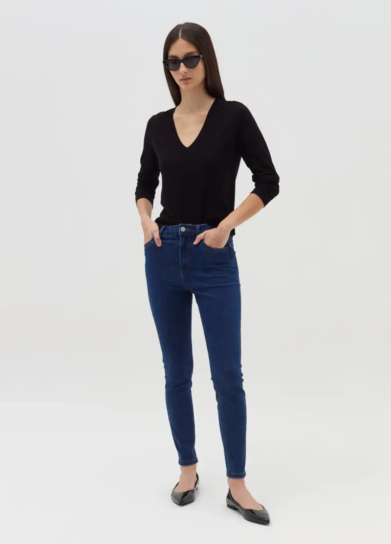 Jeans Push-up Skinny Fit, Donna, Denim