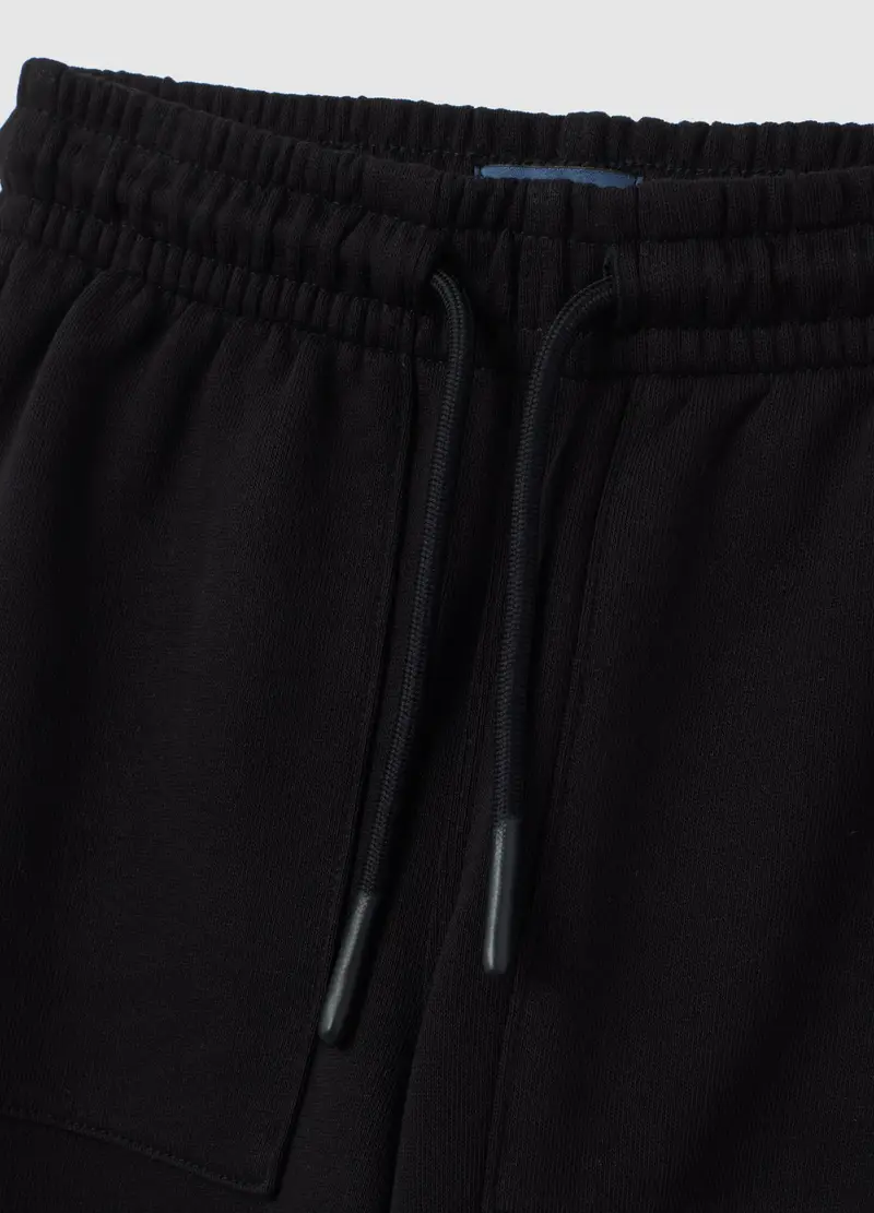 OVS, Jogger Da Bambino In Puro Cotone Nero Regular Fit, Nero, Taglia: 3-4 miniatura 3