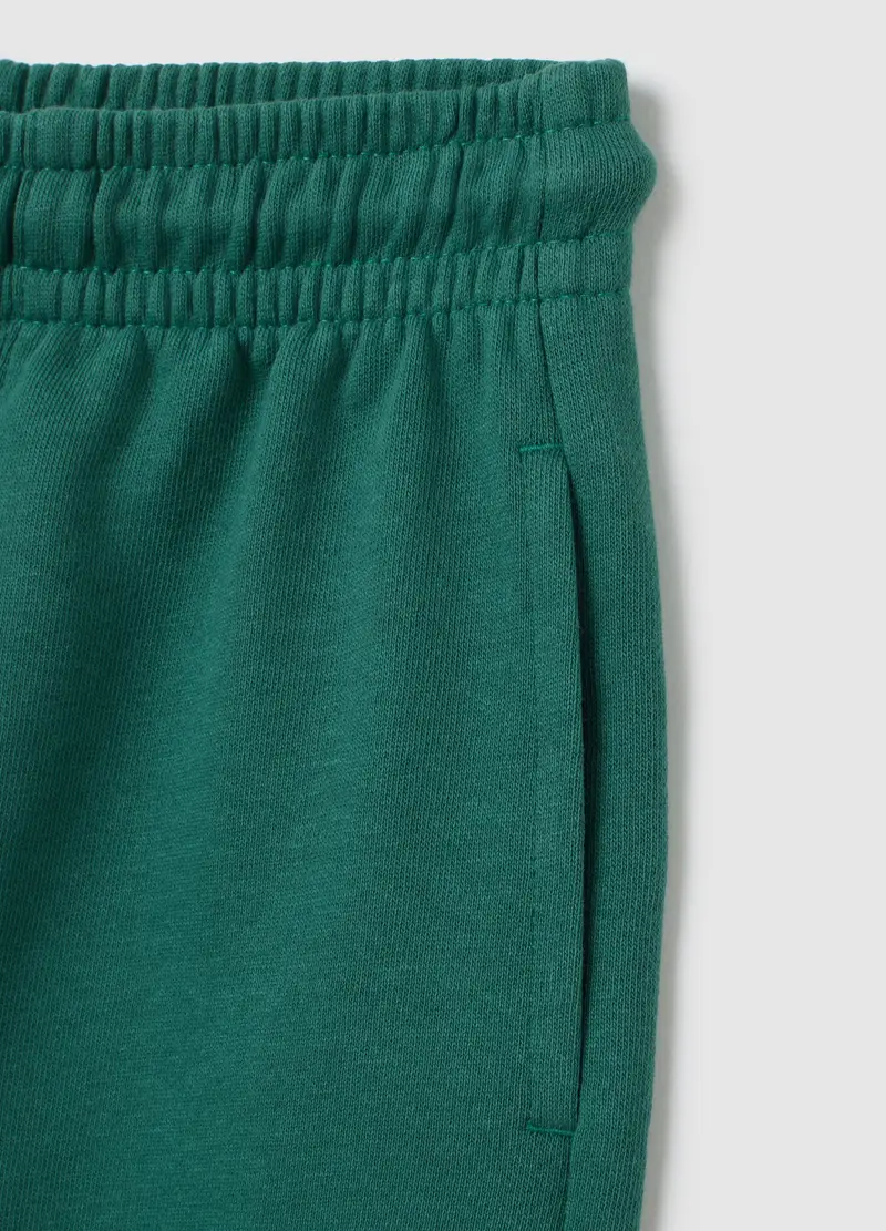 OVS, Jogger Da Bambino In Puro Cotone Verde Regular Fit, Verde, Taglia: 3-4 miniatura 3