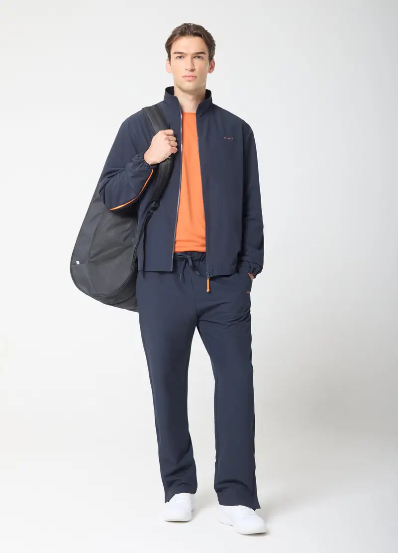 Jogger Sportivi Con Zip Sul Fondo Altavia Court, Uomo, Blu