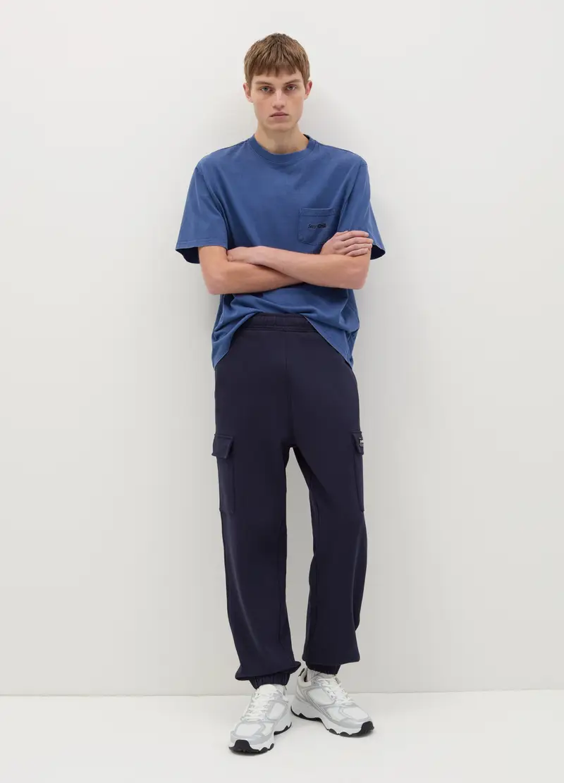 OVS, Joggers Cargo Con Profili Elasticati, Uomo, Blu, Taglia: XS